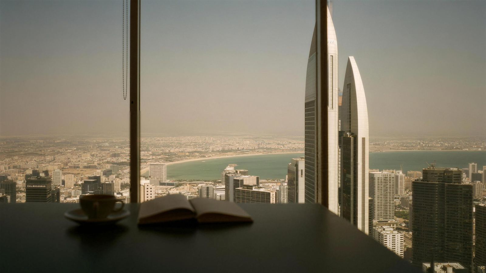 Manama with the twin sail towers on the skyline